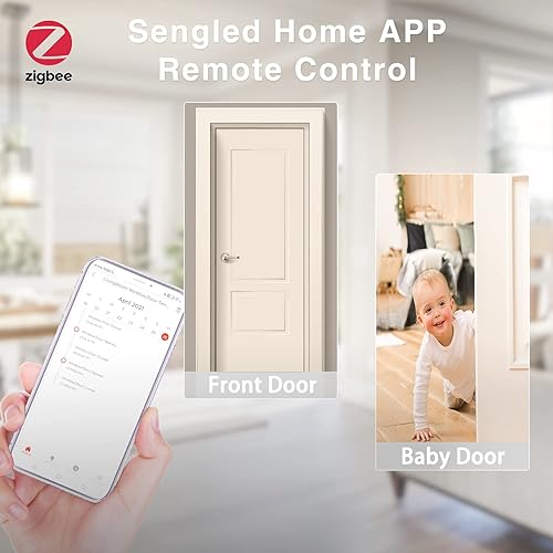 Miniatura 5 de Sengled Sensor inteligente de ventana y puerta, requiere concentrador, compatible con Alexa, Google Assistant y SmartThings, Echo 4th, Echo Show 10,