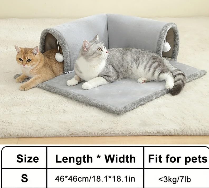 Tunnel pour chat idéal pour s'amuser au salon et dormir au chaud - 6