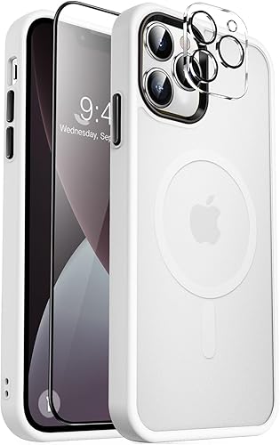 Vista 69 de MOCCA - Funda magnética resistente para iPhone 11 de 6.1 pulgadas, compatible con MagSafe, protector de pantalla de vidrio + protector de lente