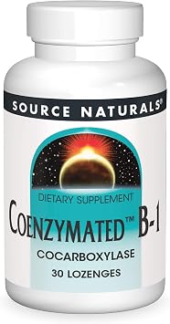 Source Naturals Coenzymated B-1, Cocarboxylase, 25 Mg, 30 Count