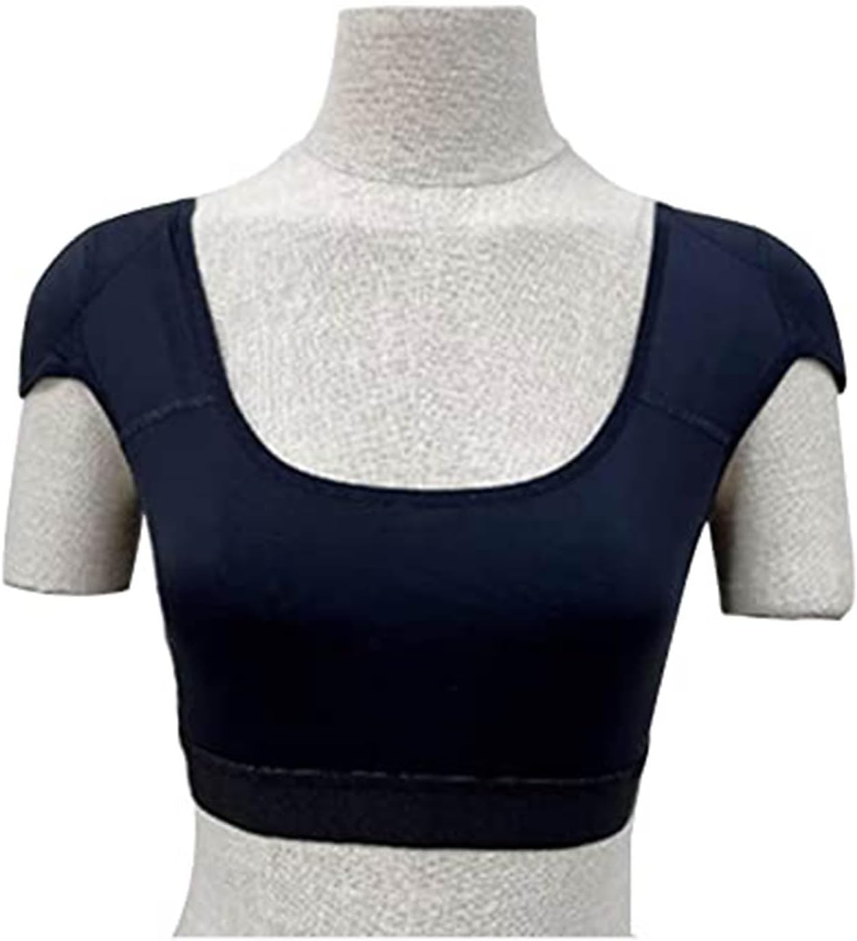 Women Elastic Soft Underwear Lingerie Tops 2 in 1 Built-in Shoulder Pad Ladies Padded Tank Top Shirt