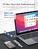 240W, 20 Gbps, 4K 60Hz, USB C'den USB C'ye, Örgülü Hızlı Şarj, Görüntü ve Veri Aktarım Kablosu PD 3.2, 5A, iPhone 15, 16, 17, M2 MacBook Pro, Air, iPad Pro ve Galaxy S25, S24, S23 ile Uyumlu