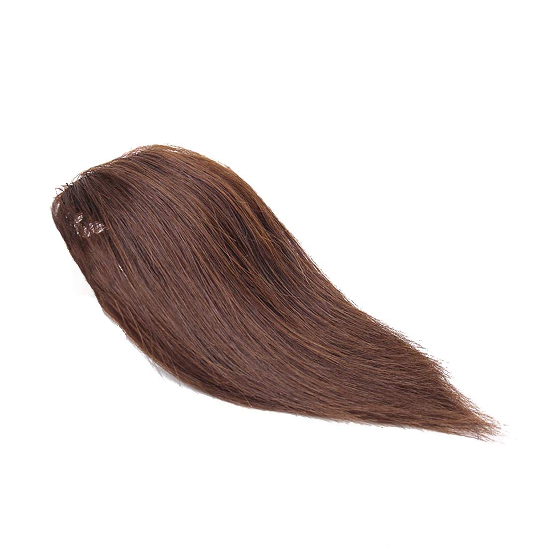 Extensions de cheveux humains à clipser châtain clair 25cm pour volume - 8