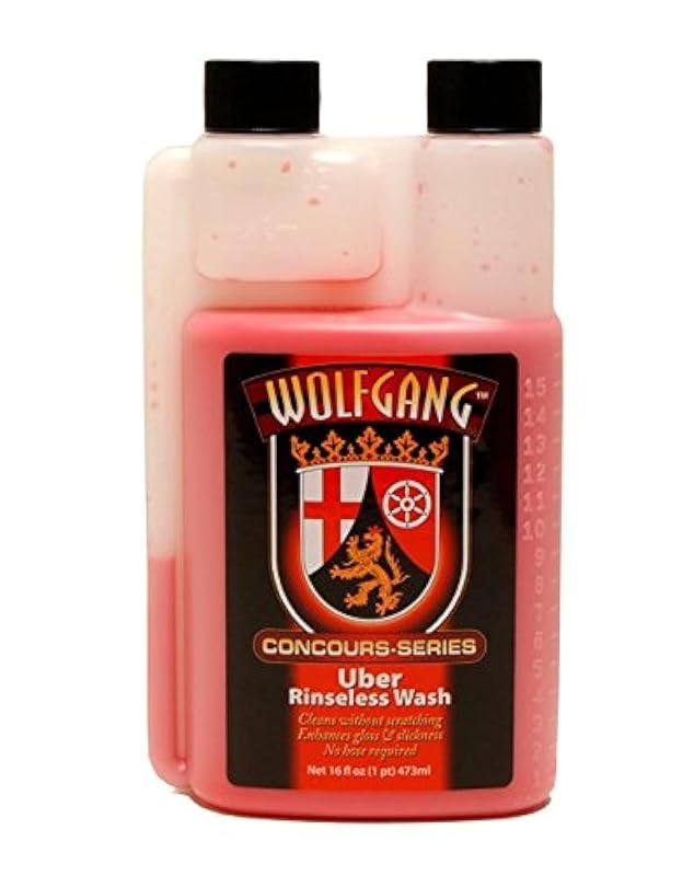 WOLFGANG CONCOURS SERIES Uber Rinseless Wash Concentrado para Limpeza Automotiva sem Enxágue WG-3700 Frasco de 473 mL