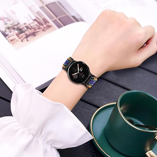 Miniatura 9 de Lzwldan Paquete de 8 correas elásticas de nailon de 0.866 in y 0.787 in compatibles con Samsung Galaxy Watch 5Galaxy Watch 4 Band 1.575 in 1.732