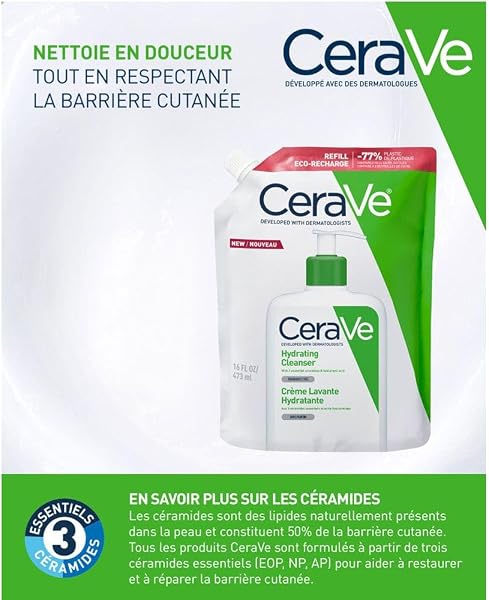 CeraVe Gel Limpiador Hidratante, Para Piel Normal a Seca, Limpia e Hidrata, Equilibrio de la Piel, Enriquecido Con Ceramidas - 5