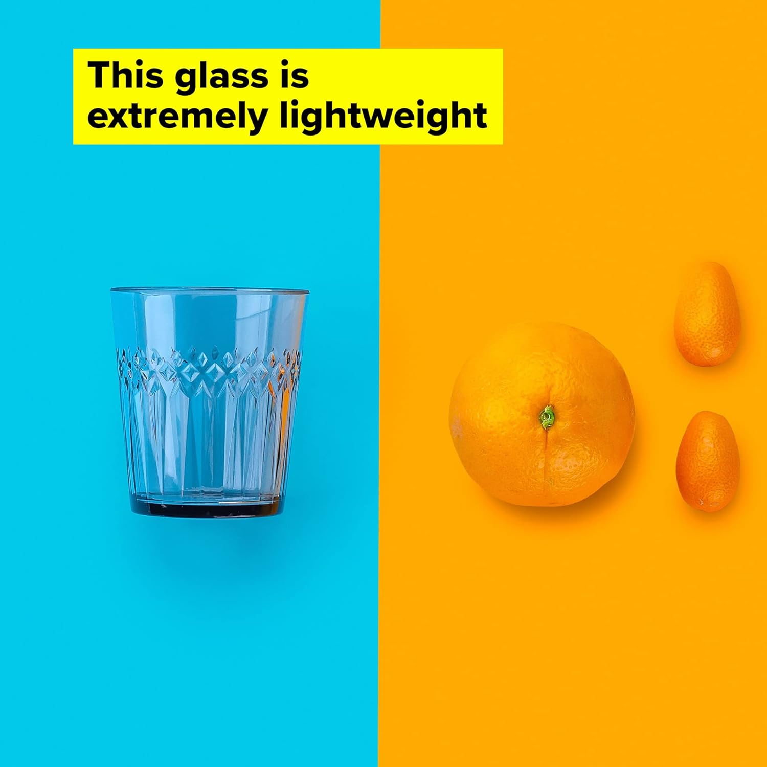Tasty Plastic Drinking Glass, Cup 250ml, Dimensions: 16x8cm Colour: Clear
