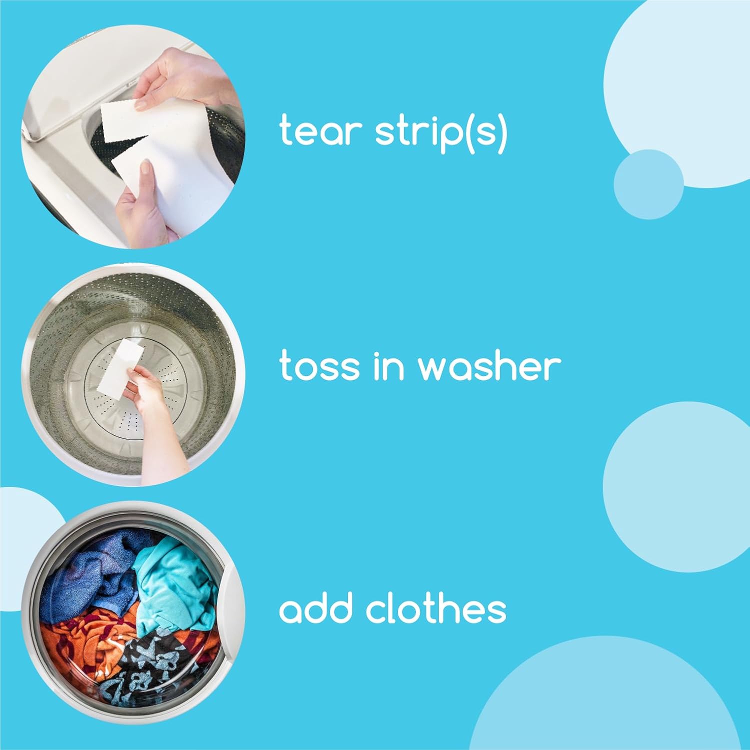 Beyond Laundry Deternt Strips [32 strips] - & Clear - Eco-friendly,