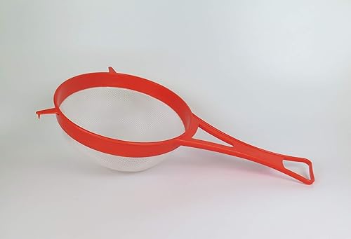 Miniatura 2 de Tredoni Colador de malla de nailon fino de 7 pulgadas, tamiz de harina de plástico, esparcidor de polvo de canelaazúcar (7.1in  7 pulgadas)