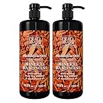 Hand Soap Pump Sandalwood - Moisturizing Hand Wash Liquid with Dead Sea Minerals and Sandalwood Oil - Hydrates and Softens - Dead Sea Collection - Pack of 2 (33.8 Fl Oz Each) - 67.6 Fl Oz Total