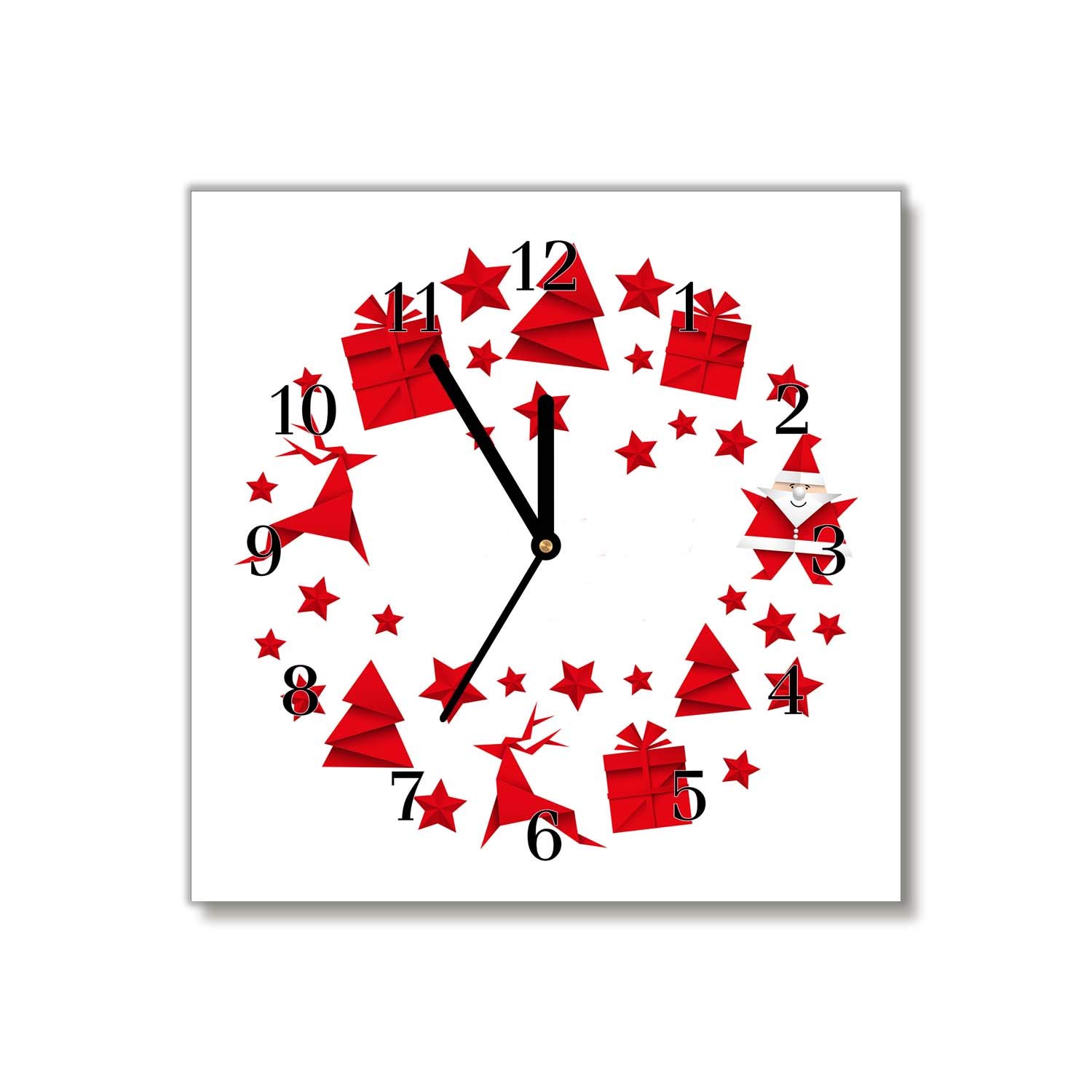 Horloge de Noël silencieuse Tulup pour décorer le salon durant les fêtes