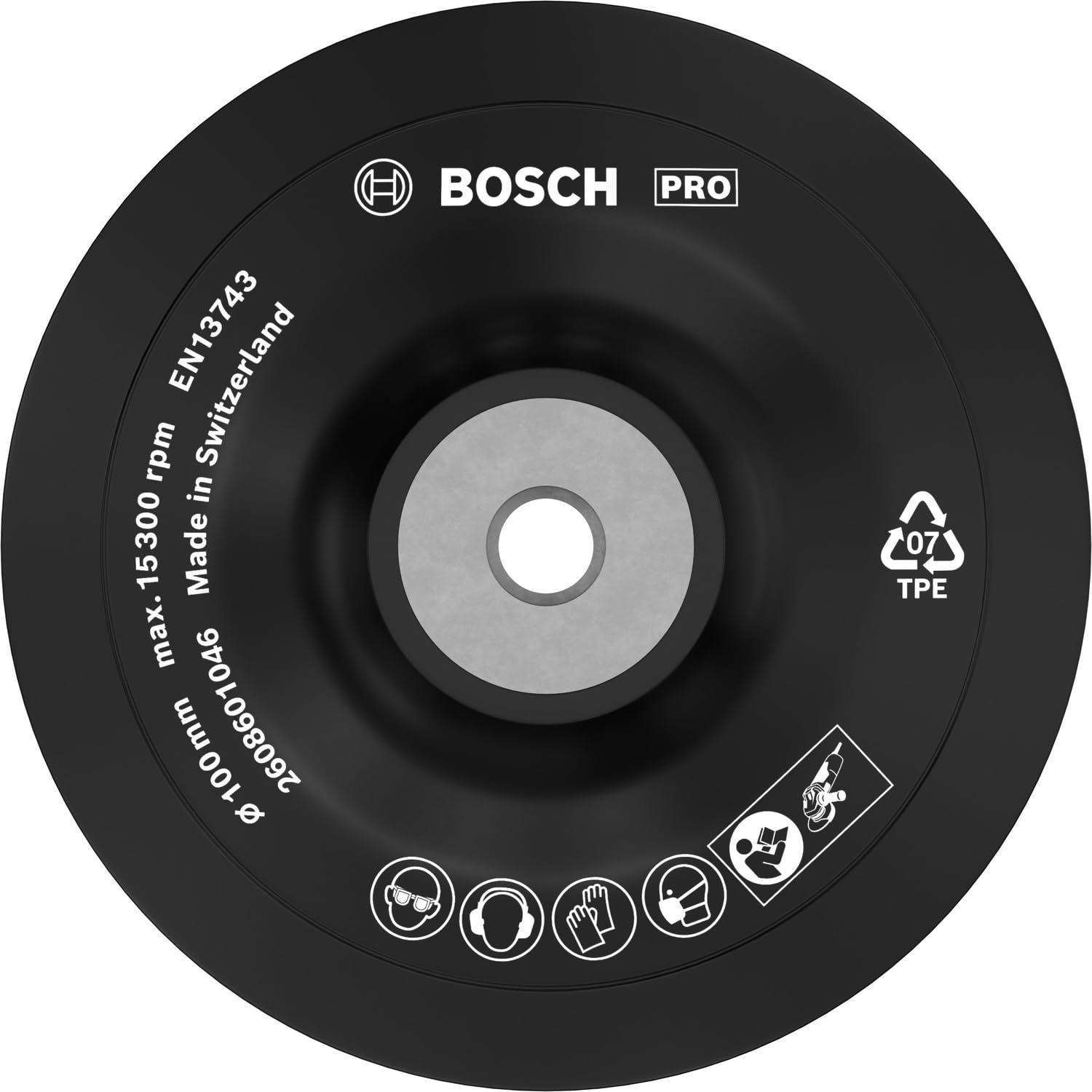 Bosch 1x Platorello PRO piccole, M10, morbido (Ø 100 mm, Professional Accessorio Smerigliatrice angolare piccola)