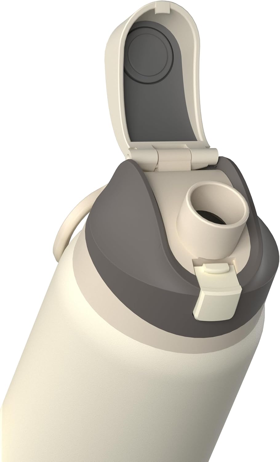 Hydrapeak Oasis 32 oz Water Bottle with Chug Lid, Stainless Steel Insulated Water Bottle For Men and Women, Ivory - Image 3