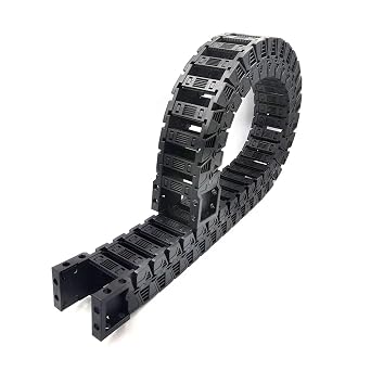 Drag Chain Cable 1 Meter 50 Series High-Speed Mute Drag Chain Wire Carrier Cable Plastic Transmission Bridge Type Open Both SideR100,S50x50 mm