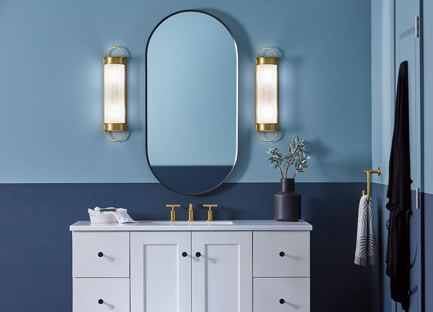 Kohler Lighting 27752-SC02 Terret 2 Light 21" Tall Bath Bar - Brushed Moderne Brass