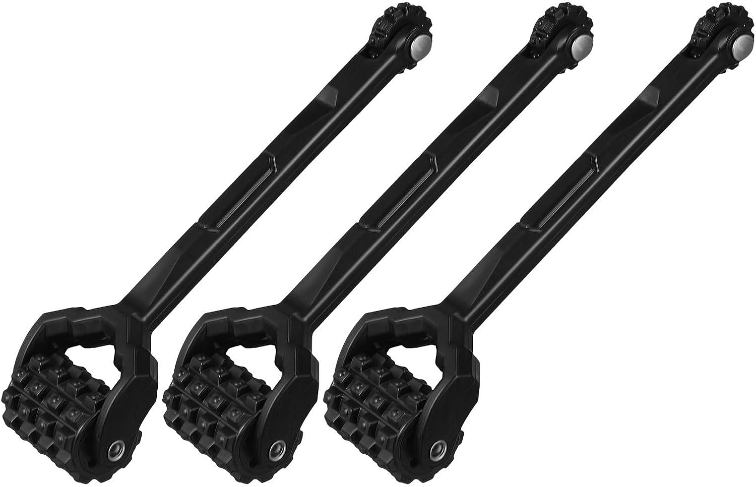 BESPORTBLE 3pcs Car Sound Deadener Tool Black Dual Head Roller for Auto