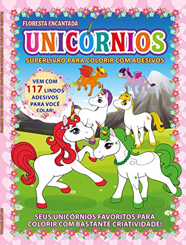 Libro de unicornios para colorear que estimula la creatividad con pegatinas 2