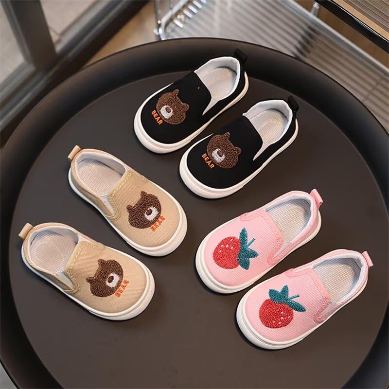 Kid Boy Girl Breathable Cartoon Canvas Shoes for Outdoor School Sport Running Walking4