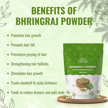 Bhringraj Powder for hair growth 100g | 3.5 oz Hair Growth Rejuvenator from India