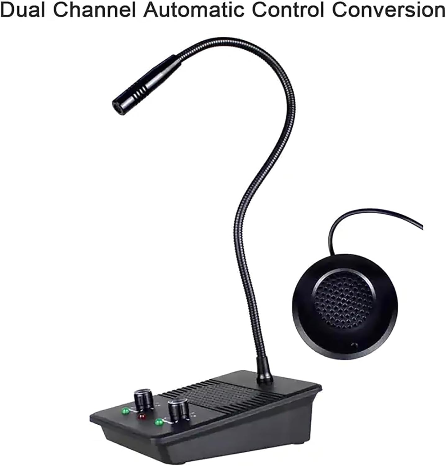 Bank Window Counter Intercom, Window Intercom System with Call Control, 3W(Mute Function/Anti-Interference), Adjustable Independent Volume and Dual-Way Intercommunication, for Business, Office