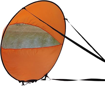 Kayak Boat Wind Sail, Paddle Sail For Kayak In The Wind | Clear Window Windsurfing Sailing Kayak Accessories - Navigation Supplies