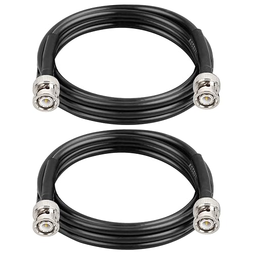 Miniatura 68 de Cable BNC - Cable coaxial RG58 de 50 ohmios macho a macho, cable coaxial de extensión BNC de baja pérdida con antenas, radios RF, módems