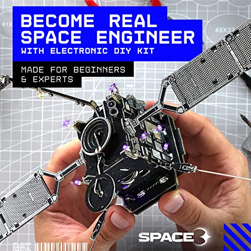 Geeek Club Space O DIY Engineering Kit - Solar Orbiter Model Building Kit - Solar-Powered Science Toy Kits - Educational STEM Kit, Electrical Engineering Kit - DIY Toy Gift for Adults, Teens, Kids 14+ - Image 6
