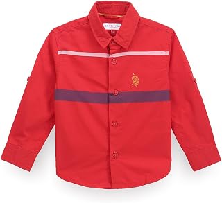 U.S. Polo Assn. Kids Regular fit Horizontal Stripes Cotton Long Sleeves Casual Shirts Price In India