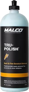 Malco Tru -Polish - All in One Car Polish and Swirl Remover/for Vehicle Paint Correction, Detailing and Buffing / 32 oz. (197332)