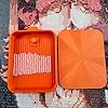 3D Printed Diamond Art Painting Tray with Lid Colorful Rhinestone Tray Organizer Stackable for DIY Crafts Nail Dotting Tools (Orange) #1