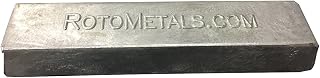 RotoMetals Zinc Ingot 99.7% min About 3.5 pounds Great for Small Castings/Weight- Made in USA