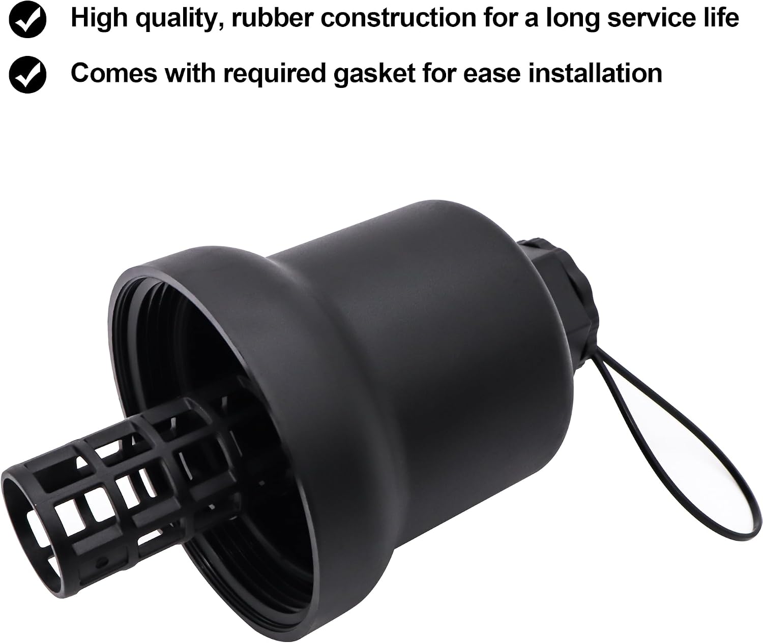 Oil Filter Housing Cap 06D115408B 041-0004 Compatible with Audi A3 06-13 A4/A4 Quattro 05-09 TT 08-09 TT Quattro 09-15, Compatible with VW Eos 07-09 Golf 13 Golf R12 GTI 06-09 Jetta 06-08 Passat 06-08