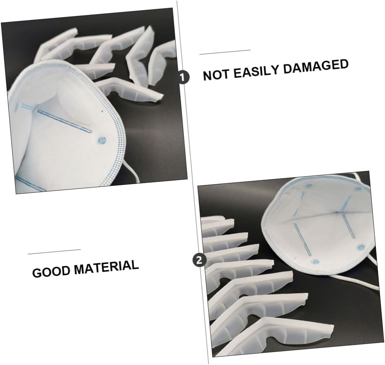 Angoily 20pcs Mask Nose Strip Nose Bridge Strips Self- Silicone Material for Glasses Face Mask