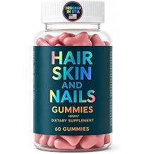 Hair Skin and Nails Gummies -Vegan Biotin Vitamins for Women & Men