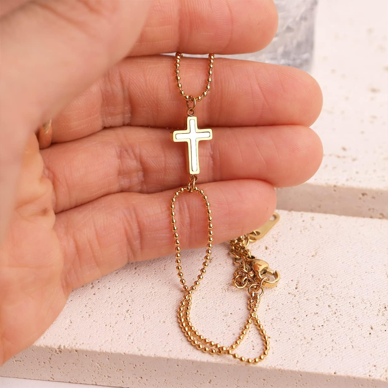 Charm Beach Chain Bracelet for Women - Cute Dainty 14k Gold Filled Waterproof Bracelets Friendship Jewelry Gifts - Image 9