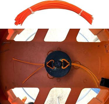 CDIYTOOL WA0050 Replacement Line, Flex-A-Line 13.78 Replacement Line for Wor WG430 Electric Leaf Mulcher 0.095 Square String Trimmer Replacement Line (100 Pcs)