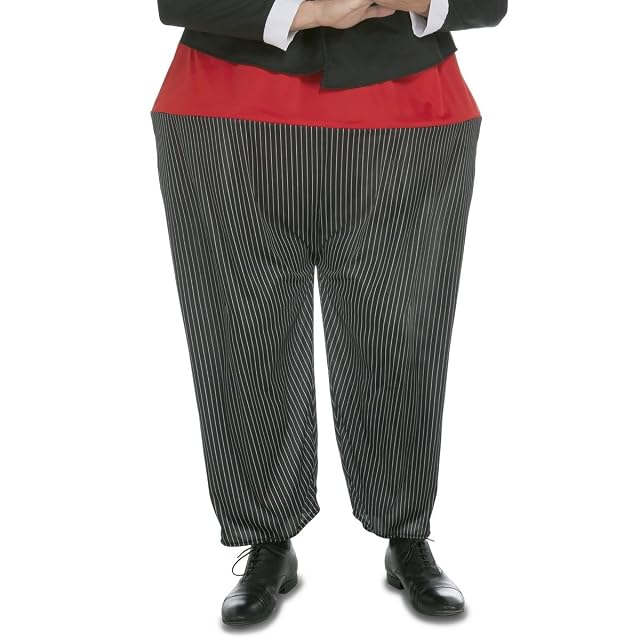 Foto 2 de 4 de My Other Me Disfraz Cantaor Gordito hombre talla M/L adulto negro y rojo