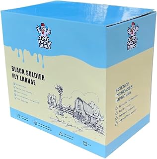 10LB Black Soldier Fly Larvae for Chickens 100% Natural Non-GMO High Protein Chicken Feed Nutrient Rich Mealworms for Birds Sustainable Poultry Nutrition Mealworms
