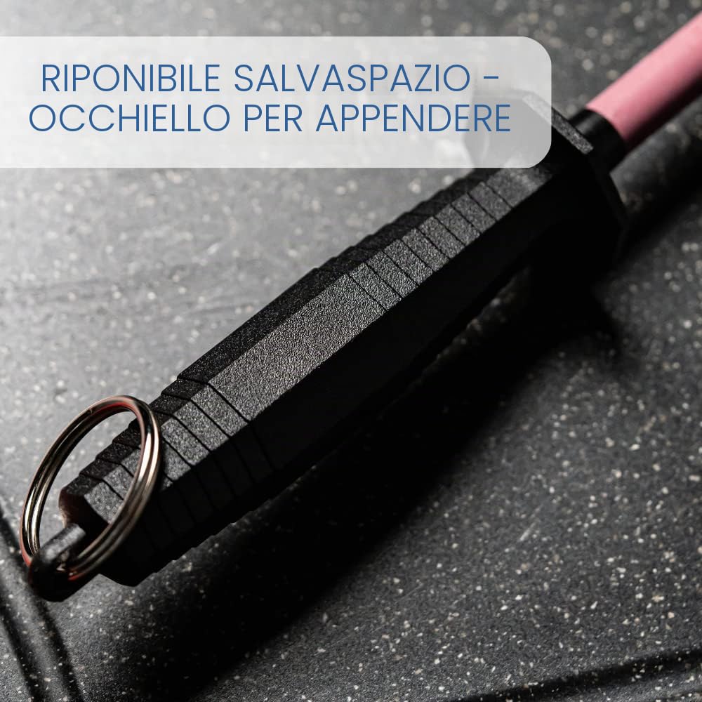 Westmark Acciaino + Custodia Protettiva, Lunghezza: 50,6 cm, Rubino Sinterizzato/Plastica, Sieger-Long-Life, Rosso/Nero, 197222E6