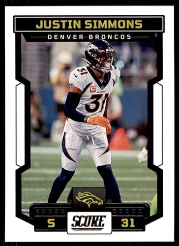 2023 Score #75 Justin Simmons NM-MT Denver Broncos Football Trading Card NFL