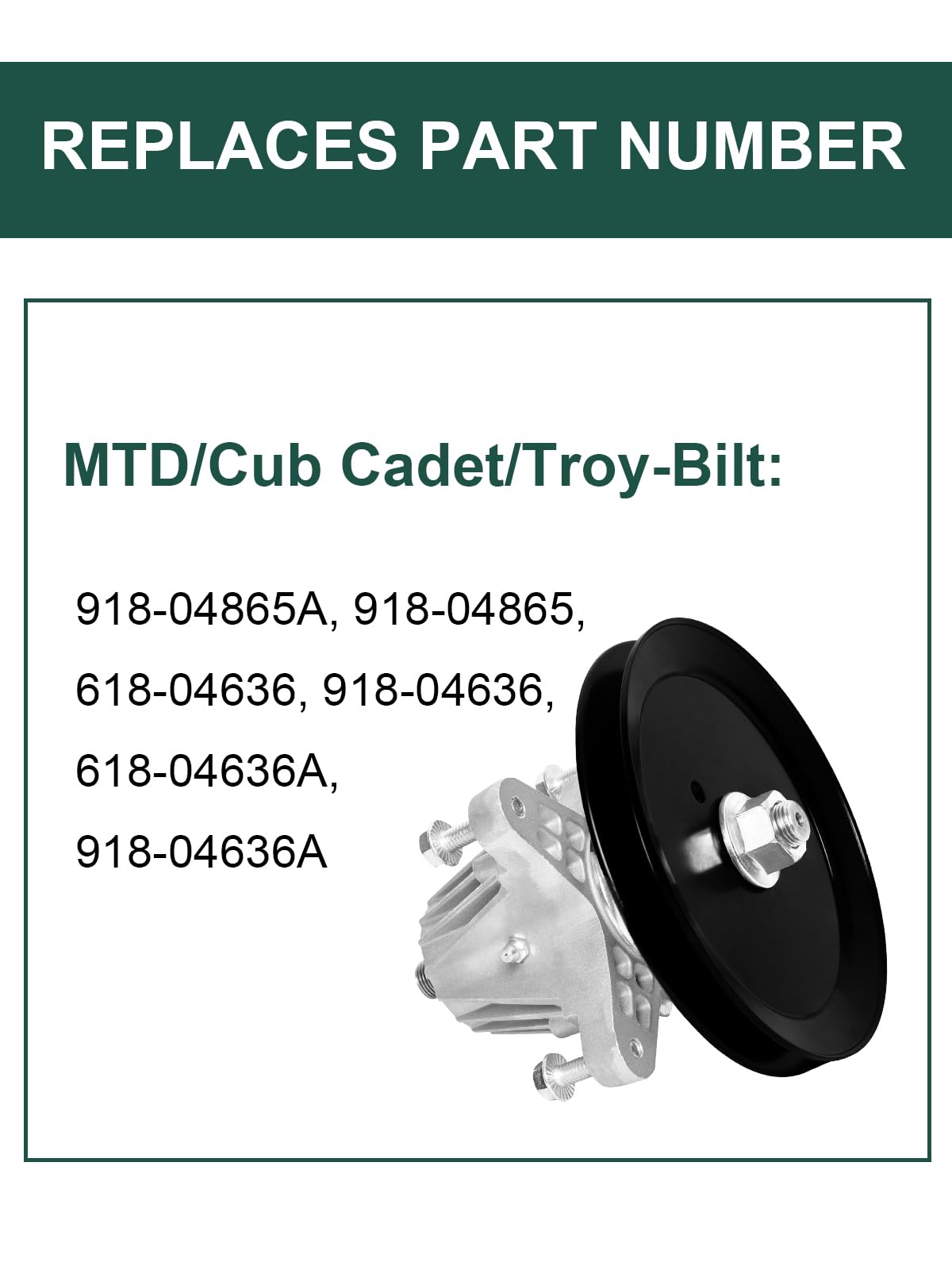 SCITOO Spindle Assembly For Cub Cadet 46
