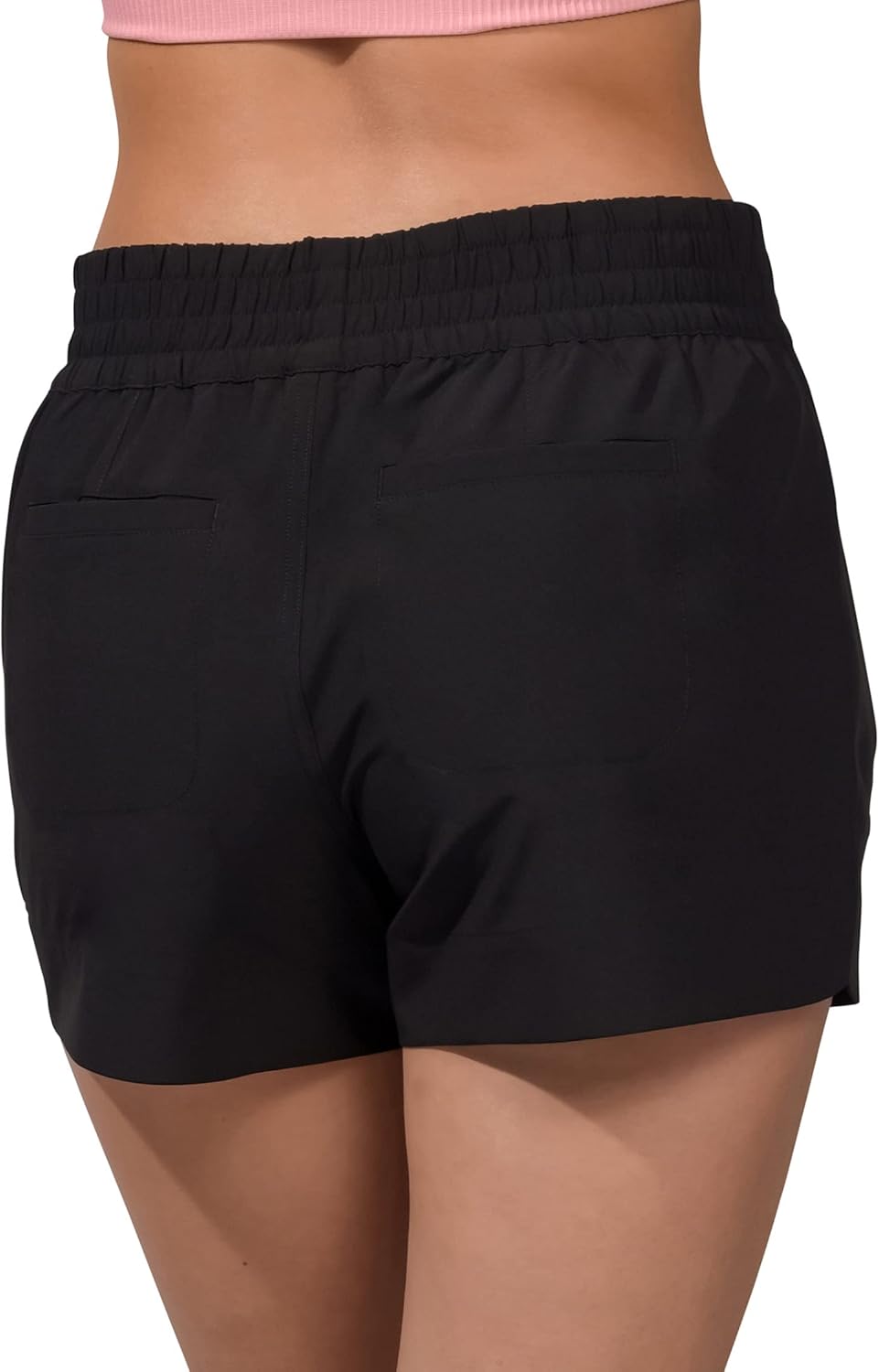 90 Degree By Reflex Stretch Woven Lightweight Walking Shorts with Side Pockets - Image 3