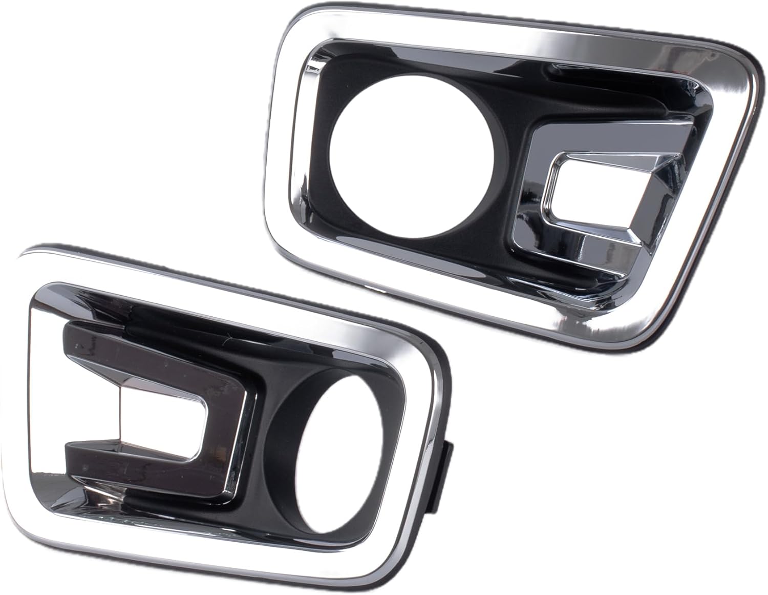 Fog Light Bezels Replacement for Nissan Titan XD 2016 2017 2018 2019 Front Bumper Fog Light Bezel Trim Cover Left & Right Side (Fog Light Bezels)