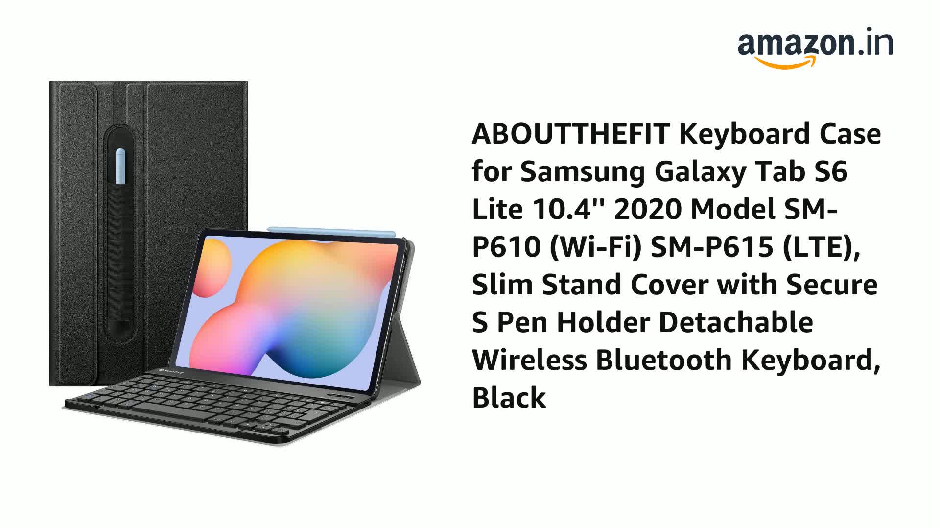 ABOUTTHEFIT Keyboard Case for Samsung Galaxy Tab S6 Lite 10.4
