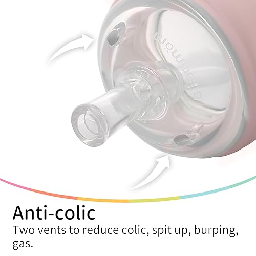 Miniatura 2 de Mombella Skinsoft - Biberón clásico 2 en 1 y vaso con popote con asa, biberones de PPSU y vaso para sorber, biberón de silicona Skinsoft para bebés