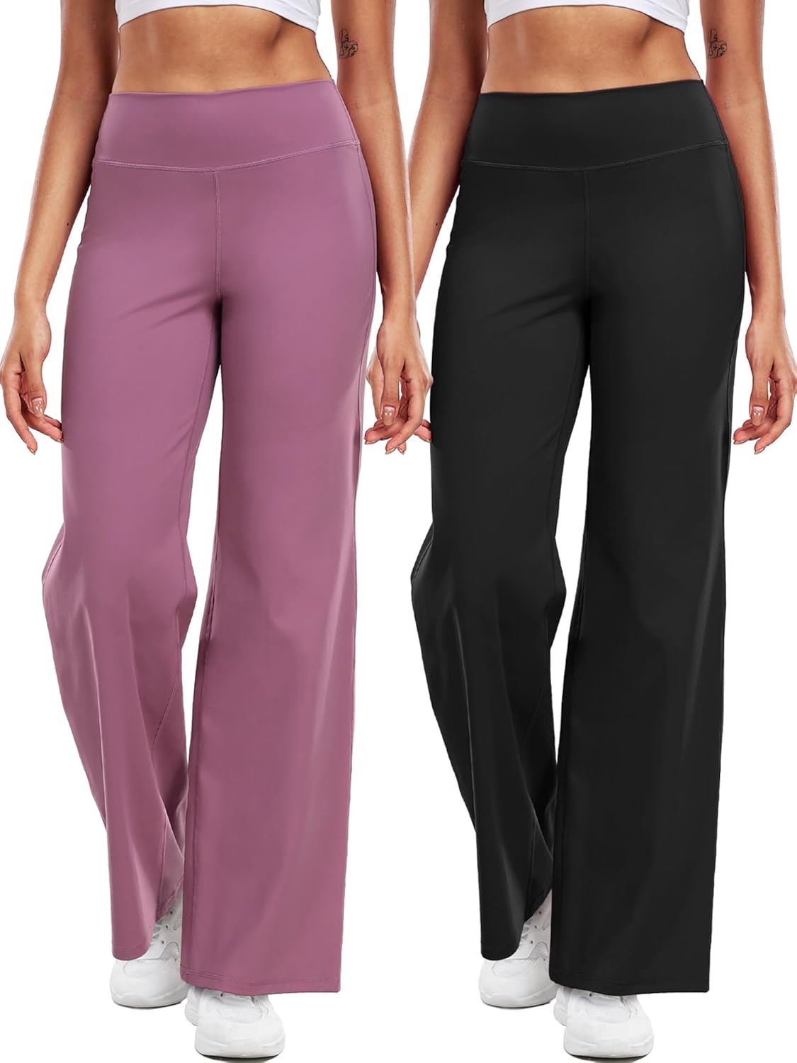 CADMUS Yoga Pants for Women Wide Leg Trousers High Waist Stretch Casual Lounge Sweatpants