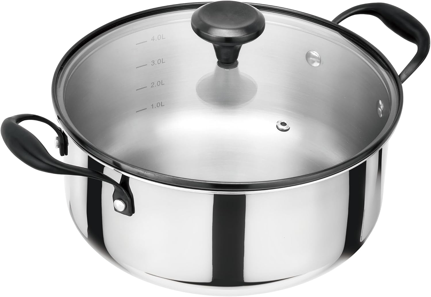 Arthur Martin marmite 24 cm acier inoxydable triply fond avéolé