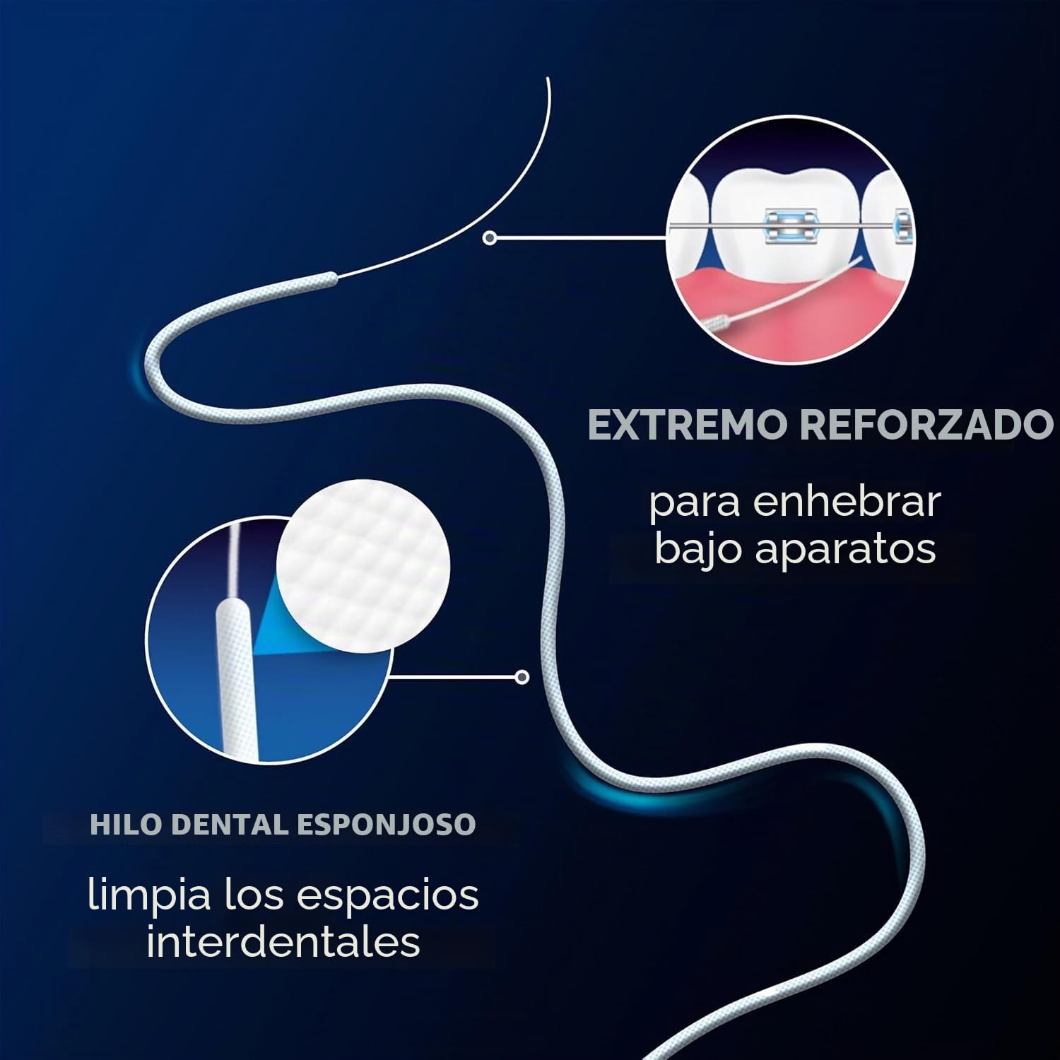 Oral-B Hilo dental Superfloss, 50 unidades, 12 paquetes de 50 unidades