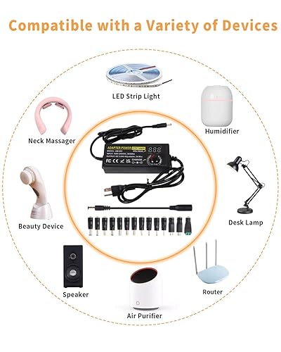 Miniatura 6 de 3V  24V 3A 72W Fuente de alimentación ajustable 3V 5V 6V 9V 12V 15V 16V 18V 19V 20V 24V Universal VariableACDC Adaptador 100V-240V AC a DC