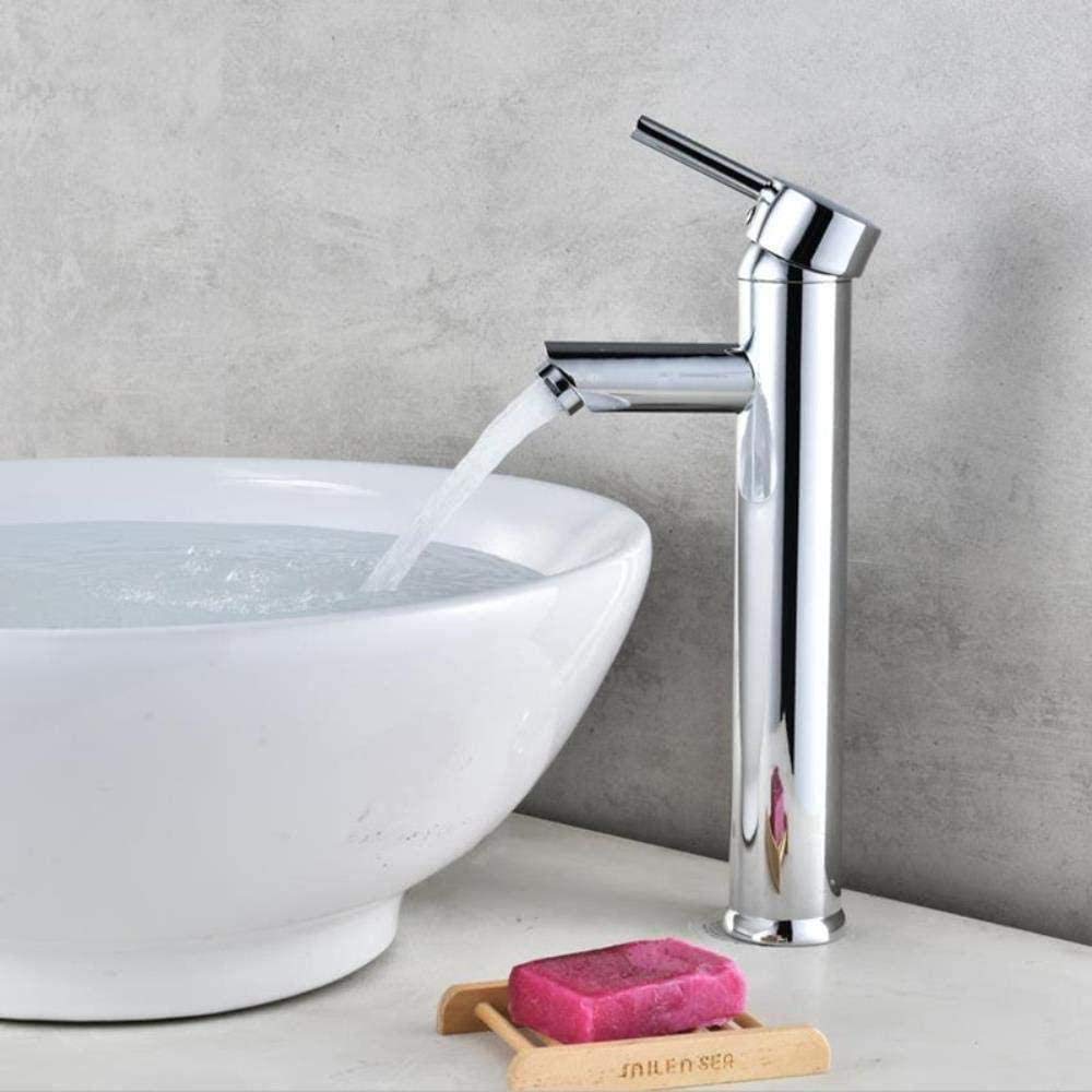 Robinet de lavabo fini les éclaboussures avec ce mitigeur haut eau chaude froide